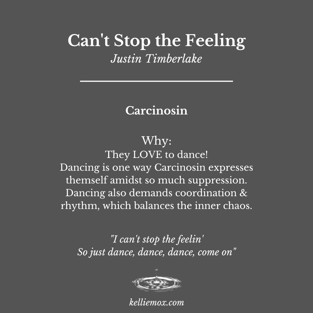 4 A text that says Can’t Stop the Feeling