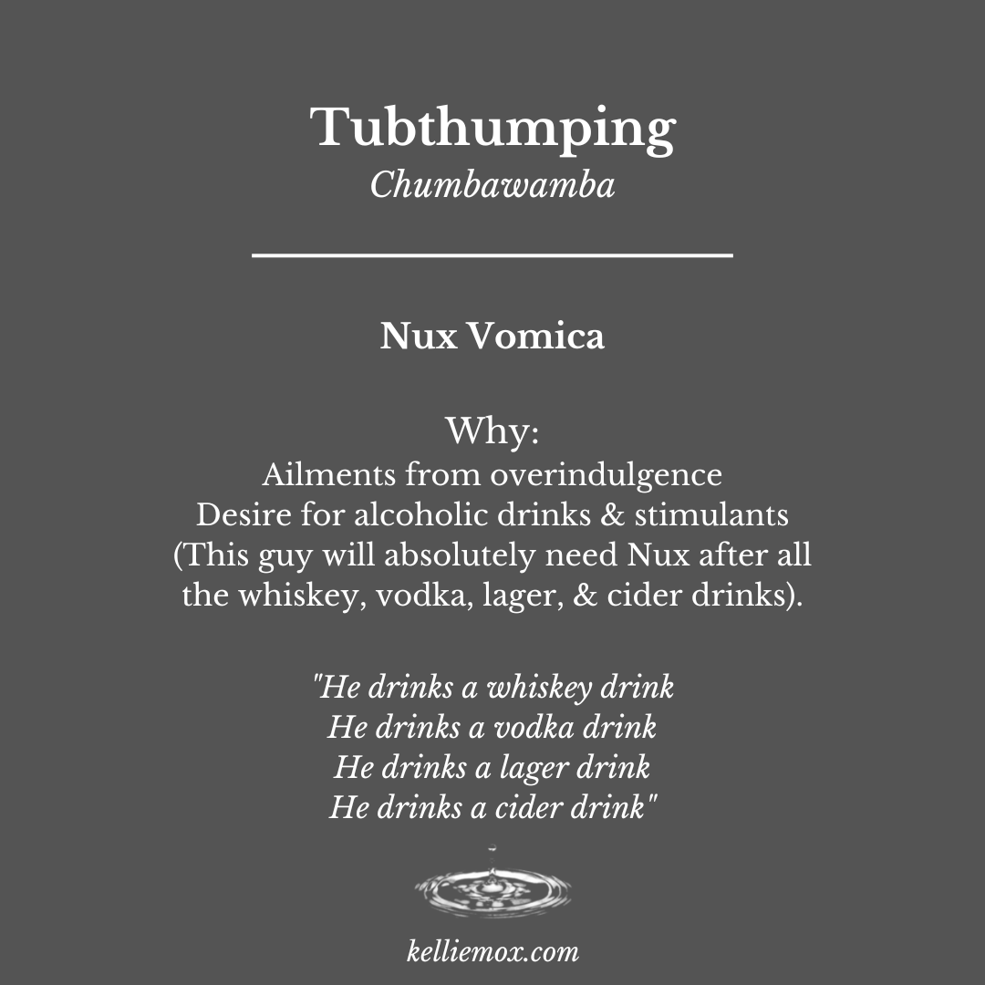 8 A text that says Tubthumping