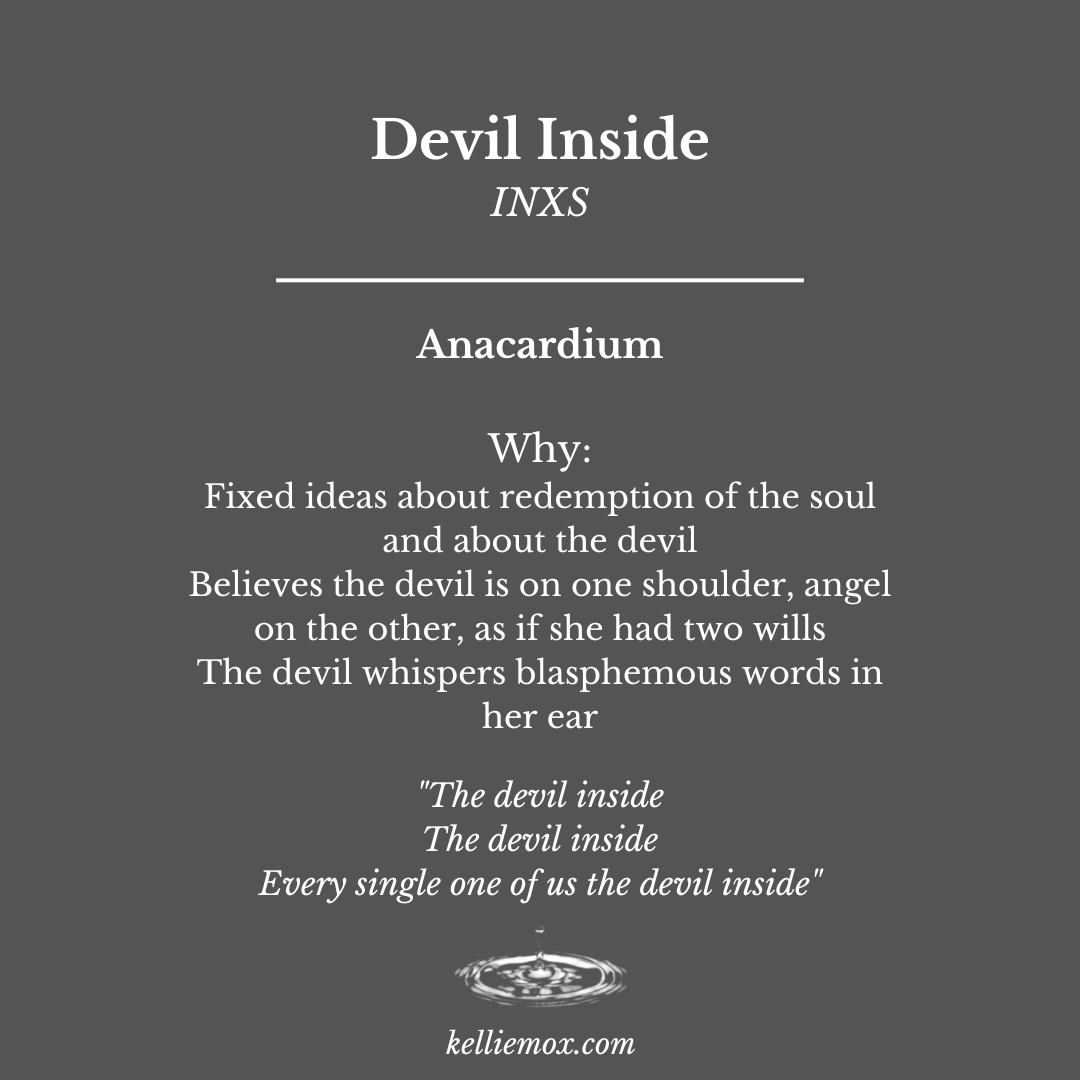 9 A text that says Devil Inside
